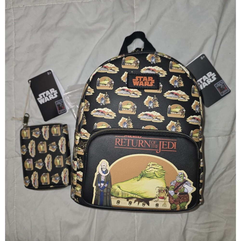 Funko Disney star wars brand jabba the hutt mini backpack & matching wallet set